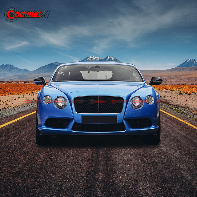  Передняя губа в стиле CF V8S для Bentley Continental GT 2012-2014